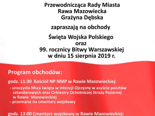 Obchody Święta Wojska Polskiego oraz 99. rocznicy Bitwy Warszawskiej