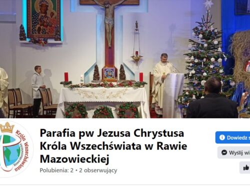 Nasza parafia ma profil na Facebooku. Zachęcamy do obserwowania