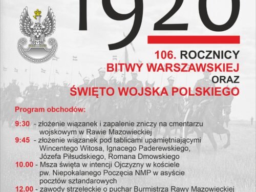Obchody 106. rocznicy Bitwy Warszawskiej w Rawie