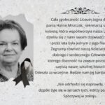 Żegnamy śp. Halinę Miszczak